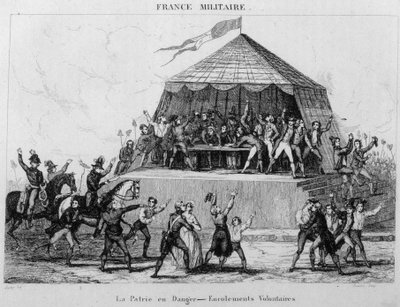 La Patrie en danger - Vrijwillige inschrijvingen door Unknown artist