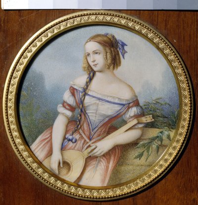 De Russische actrice Varvara Asenkova als Esmeralda door Unknown artist