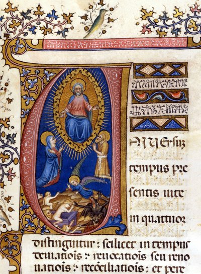Laatste Oordeel. 15e eeuws manuscript. Milaan, Biblioteca Nazionale Braidense. door Unknown artist