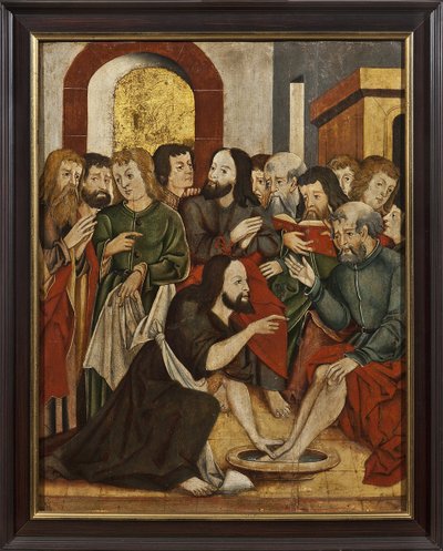 Christus wast de voeten van Petrus door Unknown artist