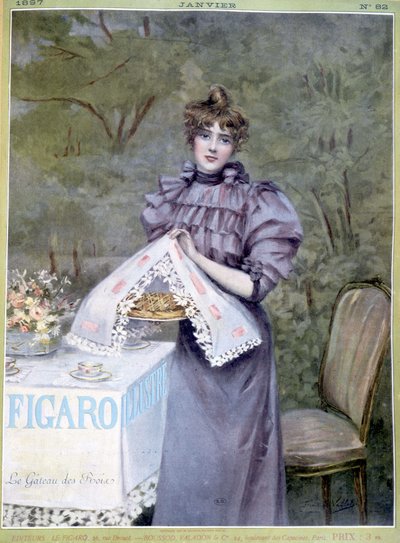 Le cake des rois door Frédéric Vallet - in Figaro Illustré, jan 1897 door Unknown artist