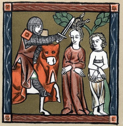 Arthurlegende: Yvain (of Owein) bevrijdt de ridder Sagramor of Sagremor en zijn vrouw. In 
