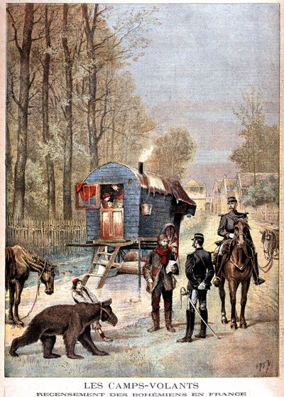 Les camps volants: Telling van zigeuners in Frankrijk (Roulotte, zigeuners en gendarmes) - in 