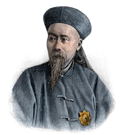 Li Hongzhang, politicus, generaal en diplomaat van het late Qing-rijk door Unknown artist