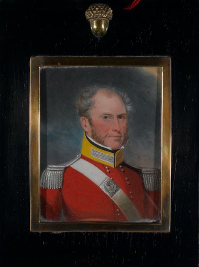 Luitenant-kolonel Mathew Frederick Steele, 77e Regiment door Unknown artist