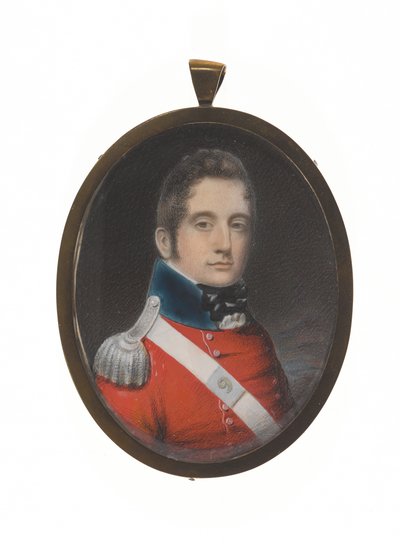 Luitenant Charles Augustus Elderton (1789-1841), 9th Madras Native Infantry, 25 februari 1811 door Unknown artist