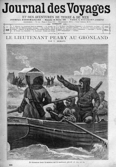 Luitenant Robert Edwin Peary in Groenland - omslag van 