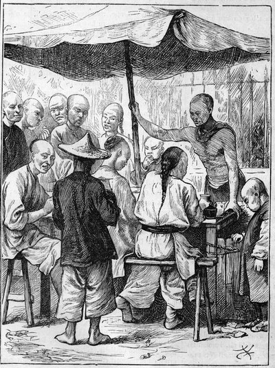 Leven in China in de 19e eeuw: Buiten catering door Unknown artist