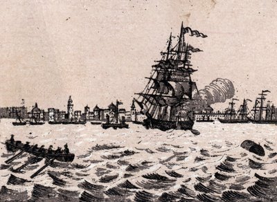 Liverpool, Engeland: uitzicht op de haven in 