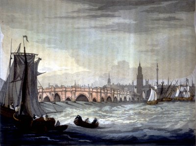 Londen Brug en Southwark Kathedraal, Engeland door Unknown artist