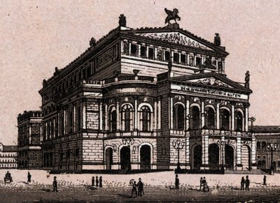 De opera (Operahuis) in Frankfurt, Duitsland in 