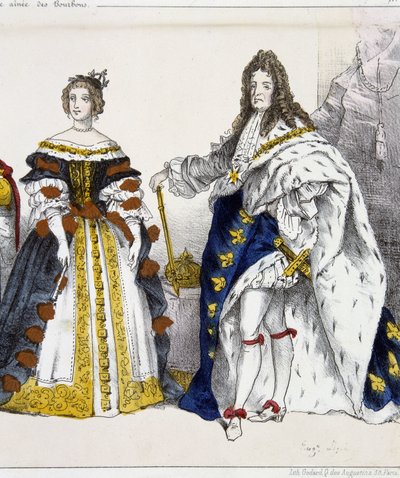 Lodewijk XIV en Maria Theresia van Oostenrijk - in 