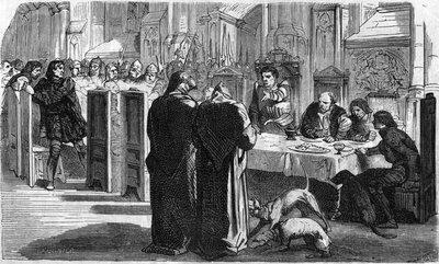 Louis de la Tremoille en zijn gevangenen na de Slag bij Saint-Aubin-du-Cornier (1488). Gravure uit de 19e eeuw. door Unknown artist