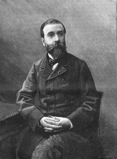 Ludovic Halévy. Franse schrijver 1834-1908 door Unknown artist