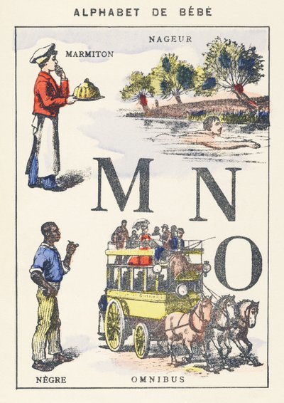 M N W: pot, zwemmer, neger, omnibus door Unknown artist