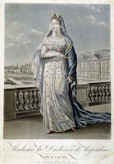 Madame de Hertogin van Angoulême (Marie Thérèse of Madame Royale) door Unknown artist