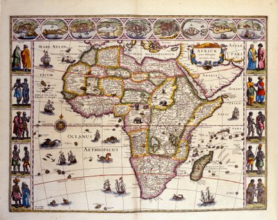 Kaart van Afrika uit William Blaeu