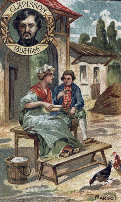 Margot opera komisch uit 1857 door Antoine Louis Clapisson (1808-1866). Chromo uit het einde van de 19e eeuw door Unknown artist