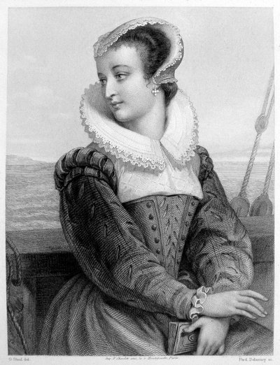 Marie Stuart - gravure door Unknown artist