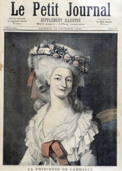 Marie Therese van Savoie Carignan (1749-1792), Prinses van Lamballe - Couv 