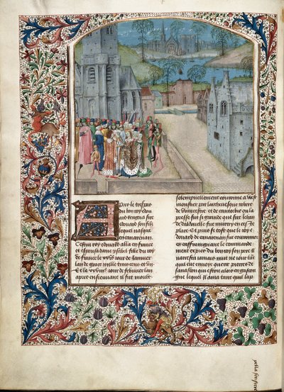 Huwelijk van Edward II met Isabella van Frankrijk door Unknown artist