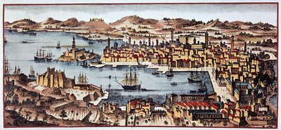 Marseille in 1680 door Unknown artist