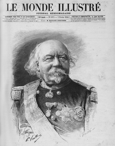 Maarschalk Canrobert (1809 - 1895). Aankondiging van zijn dood op 24 januari door Unknown artist
