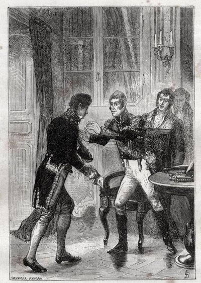 Ontmoeting tussen Charles Lemercier de Longpre (1778-1854), Baron d