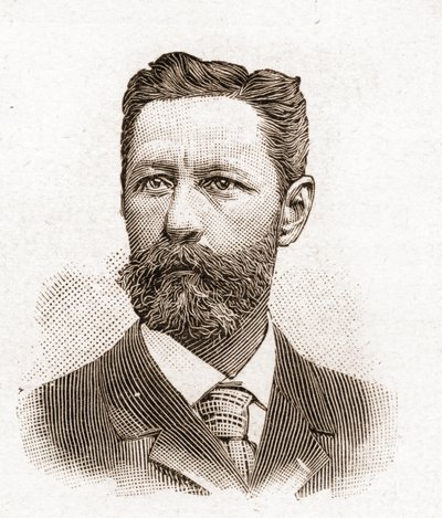 Leden van de Académie Française in 1895: portret van Eugène-Melchior (Eugène Melchior) de Vogüé (1848-1910), Franse schrijver. door Unknown artist