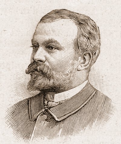 Leden van de Académie Française in 1895: portret van Jules Lemaitre (1853-1914), toneelschrijver, dramatisch criticus, essayist, literair historicus en Franse verteller. door Unknown artist
