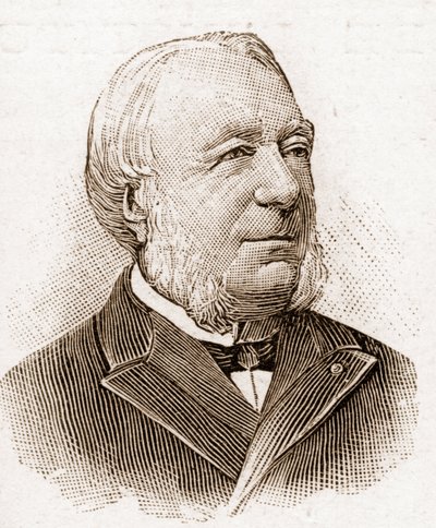 Leden van de Académie Française in 1895: portret van Marie Louis Antoine Gaston Boissier (1823-1908), Franse historicus en filoloog. door Unknown artist