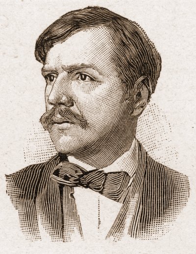 Leden van de Académie Française in 1895: portret van Paul Bourget, Franse schrijver. door Unknown artist