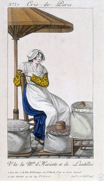 Verkoper van bonen en gedroogde linzen - in 