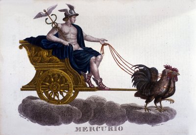Mercurius (gravure 19e eeuw) door Unknown artist