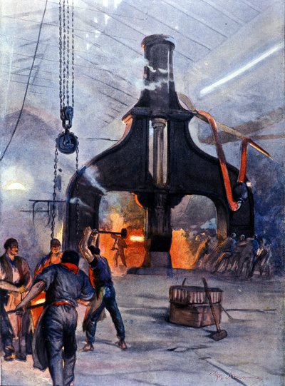 Metaalplanten Ansaldo in 1890 door Unknown artist