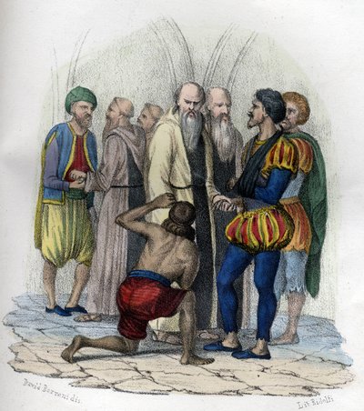 Miguel de Cervantes (1547-1616), Spaanse schrijver, gevangengenomen in Algiers in 1575. In 