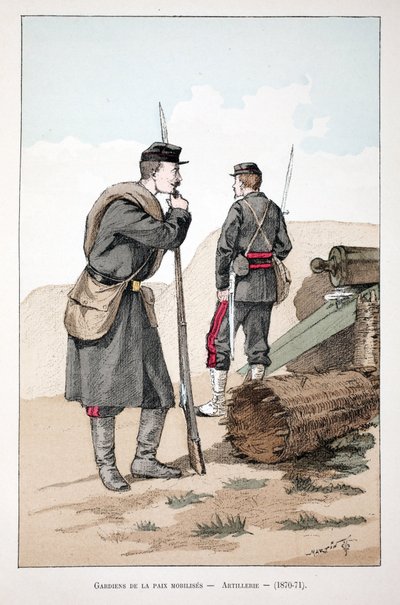 Gemobiliseerde vredeswachters (1870-1871) door Unknown artist