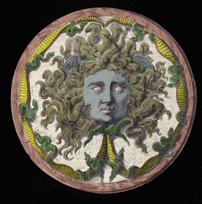 Mythologie: voorstelling van de Medusa, een van de drie Gorgonen. door Unknown artist