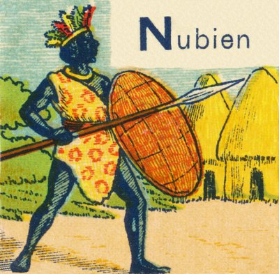N als Nubische door Unknown artist