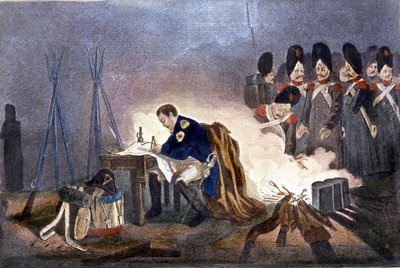 Napoleon I bij de Slag om Bautzen (Duitsland). 20-21 mei 1813. gravure 19e eeuw Milaan door Unknown artist