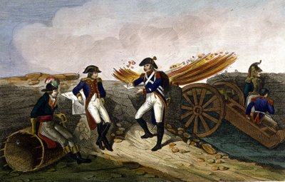 Napoleon I bij het Beleg van Toulon (augustus-december 1793) door Unknown artist