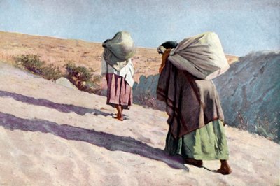Inheemse Amerikaanse vrouwen van de Hopi-stam, Arizona door Unknown artist