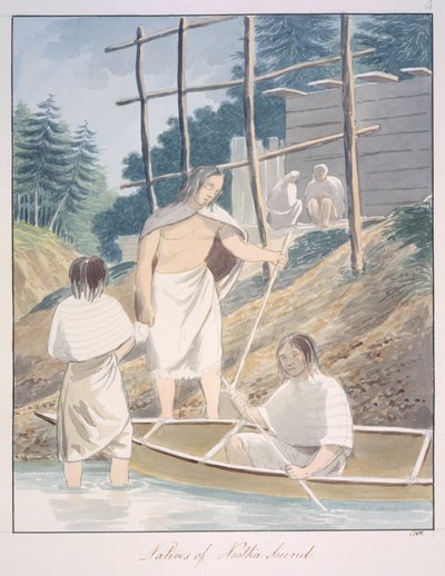 Inboorlingen van Nootka Sound, c.1843-50 door Unknown artist