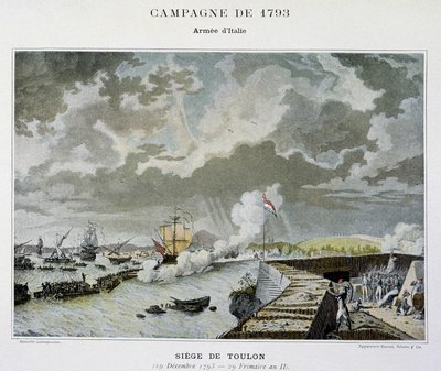 Zeeslag: Beleg van Toulon in 1793 - in 