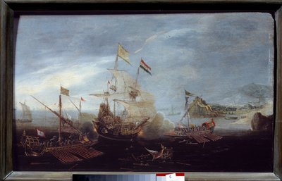 Zeeslag door Unknown artist