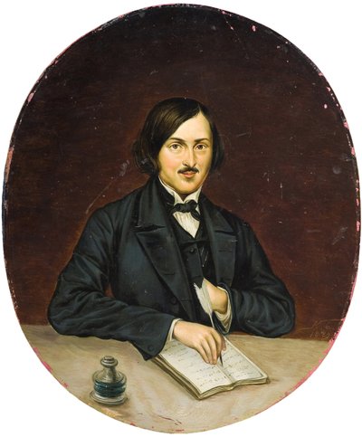 Portret van de auteur Nikolai Gogol (1809-1852) door Unknown artist
