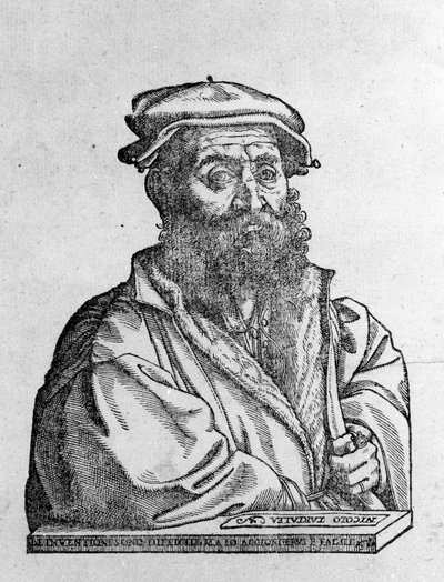 Nicolo (Niccolo) Tartaglia (1499 - 1557) Italiaanse wiskundige door Unknown artist