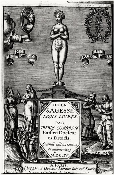Van Wijsheid, Drie Boeken door Pierre Charron (1541-1603) door Unknown artist