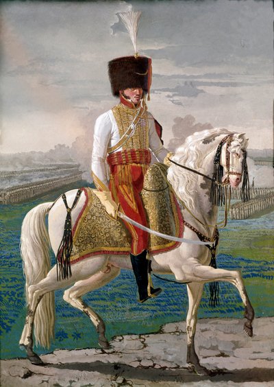 Officier van de Velites te paard door Unknown artist
