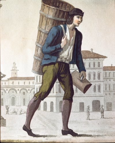 Oude handel: de melkboer door Unknown artist